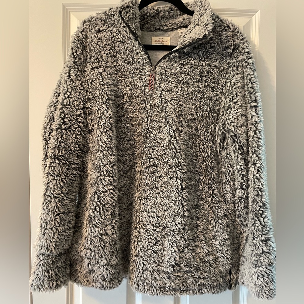 Super soft gray quarter zip